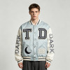 Towel Embroidery Applique Screen Print Patchwork Jacket | Vintage Baseball Varsity Jacket | OEM Streetwear