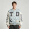 Towel Embroidery Applique Screen Print Patchwork Jacket | Vintage Baseball Varsity Jacket | OEM Streetwear