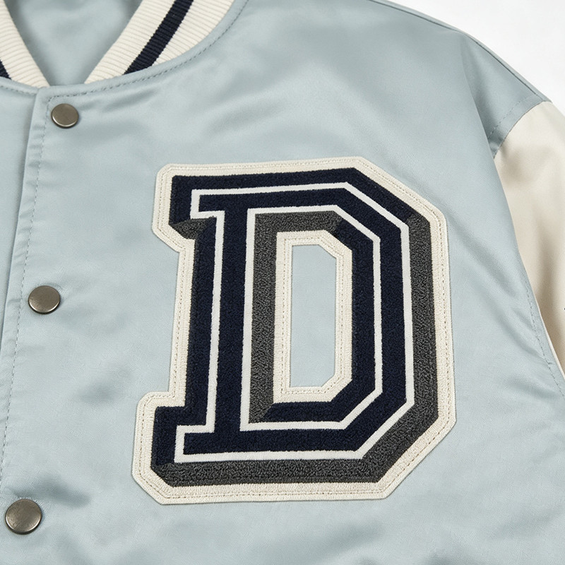 Towel Embroidery Applique Screen Print Patchwork Jacket