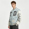 Towel Embroidery Applique Screen Print Patchwork Jacket | Vintage Baseball Varsity Jacket | OEM Streetwear