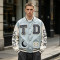 Towel Embroidery Applique Screen Print Patchwork Jacket | Vintage Baseball Varsity Jacket | OEM Streetwear