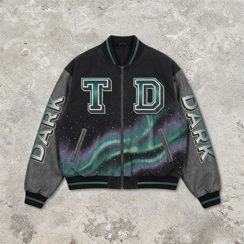 Applique DTG Screen Print Washed Vintage Jacket