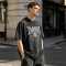Custom 100% Cotton Vintage Streetwear T-Shirt — Garment Washed with Screen Print