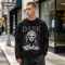 Custom 100% Cotton Vintage Streetwear T-Shirt — Washed with Splicing & Screen Print