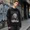 Custom 100% Cotton Vintage Streetwear T-Shirt — Washed with Splicing & Screen Print