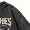 Custom 100% Cotton Vintage Streetwear T-Shirt — Washed with Screen & Digital Print