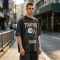 Custom 100% Cotton Vintage Streetwear T-Shirt — Washed with Screen & Digital Print
