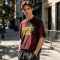 Custom 100% Cotton Vintage Streetwear T-Shirt — Heat Transfer, Spray Dye & Distressed