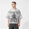 Custom 100% Cotton Vintage Streetwear T-Shirt — Washed with Digital Print