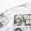 Custom 95% Cotton 5% Spandex Vintage Streetwear T-Shirt — Garment Washed with Screen Print