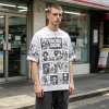 Custom 95% Cotton 5% Spandex Vintage Streetwear T-Shirt — Garment Washed with Screen Print
