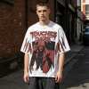 Custom 95% Cotton 5% Spandex Vintage Streetwear T-Shirt — Garment Washed with Screen Print