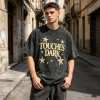 Custom 95% Cotton 5% Spandex Vintage Streetwear T-Shirt — Garment Washed with Screen Print