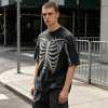 Custom 95% Cotton 5% Spandex Vintage Streetwear T-Shirt — Garment Washed with Screen Print