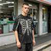 Custom 95% Cotton 5% Spandex Vintage Streetwear T-Shirt — Garment Washed with Screen Print