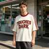 Custom 95% Cotton 5% Spandex Vintage Streetwear T-Shirt — Washed with Patch & Towel Embroidery