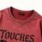Custom 95% Cotton 5% Spandex Vintage Streetwear T-Shirt — Washed with Splicing & Screen Print