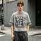Custom 95% Cotton 5% Spandex Vintage Streetwear T-Shirt — Washed with Rivet & Screen Print