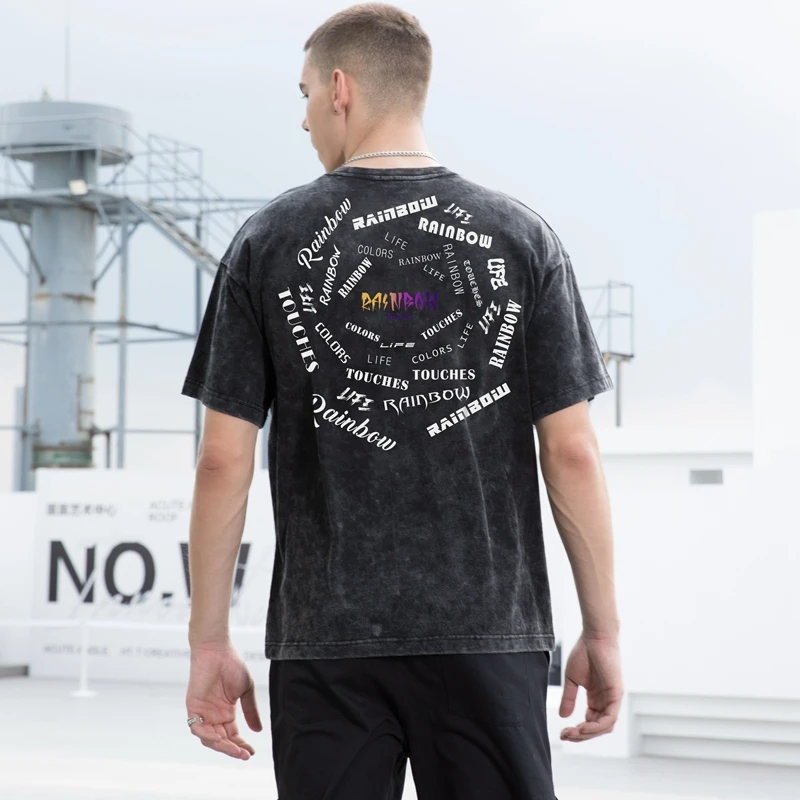 Dark style Vintage Streetwear T-shirt
