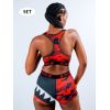 Individuell bedrucktes Damenunterwäsche-Set | Modernes Polyester-Haifischmaul-Design