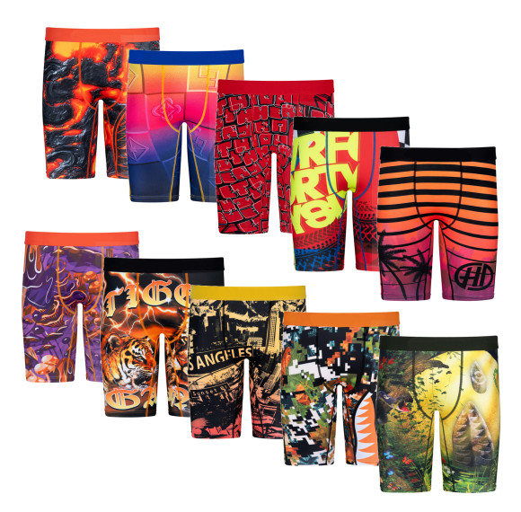 Luxurious Polyester Boxer Briefs With Ultra-Light Fabric | Sports Comfort | Machine Wash Cold | Stretchable Polyester Boxer Briefs