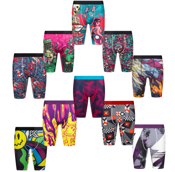 Custom All-Day Comfort Polyester Men’S Boxer Shorts | 5-Panel Design Perfect Fit | Various Prints Trendy Patterns Men's Underwear