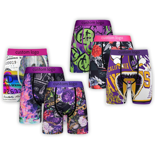 Custom Print Men's Boxer Shorts Pack | Soft Polyester Underwear For All-Day Comfort