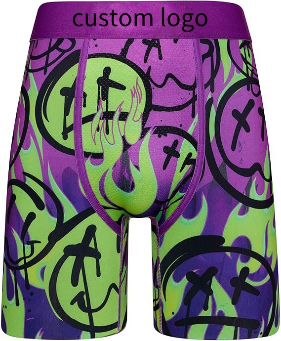 Herren-Boxershorts mit individuellem Aufdruck | Weiche Polyester-Unterwäsche für ganztägigen Komfort