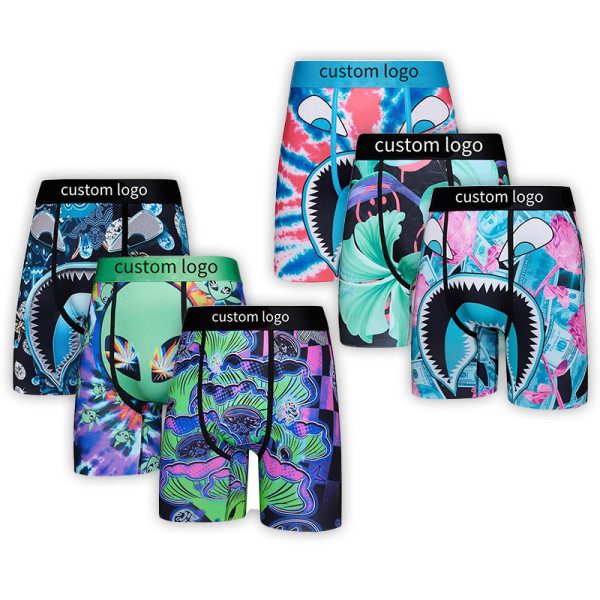 Herren-Boxershorts mit dehnbarem Bund und lockerer Passform | Atmungsaktiver, versiegelter Micromesh-Beutel | Herrenunterwäsche mit lustigen Drucken