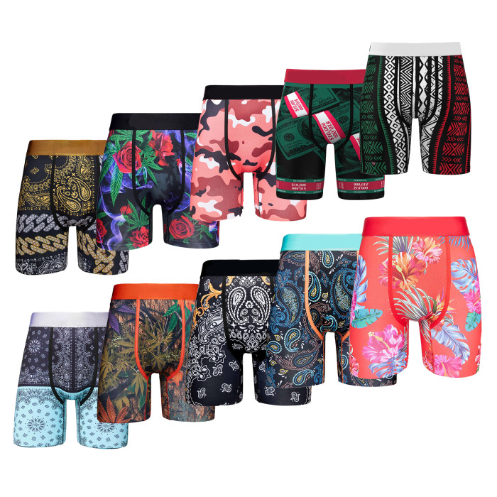 Men's Every Day Comfort Stretch Polyester Boxer Briefs | NO TAG NO ITCH | Men's Underwear With Fun Colors