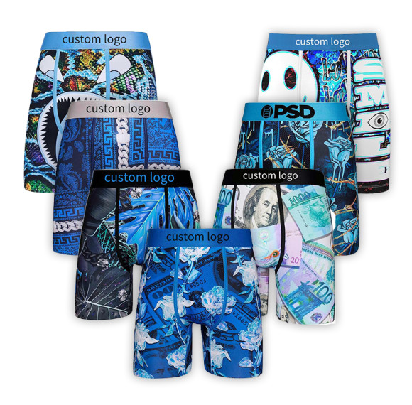 Manufacture Men’S Active Wear Quick-Dry Boxer Shorts | Elastic Belt | Men's Tag Free Knit Boxer Shorts