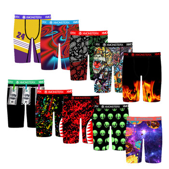 Custom Multipack 8 Inseam Underwear | Breathable Moisture Wicking Fabric | Men's Boxers For Sports
