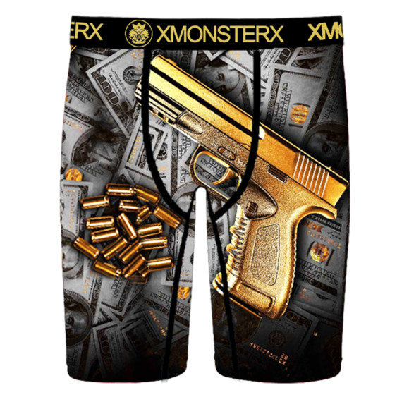 Luxus-Boxershorts mit Print für Herren | Feuchtigkeitsableitendes Material | Herren-Boxershorts mit Reiseziel-Motiv