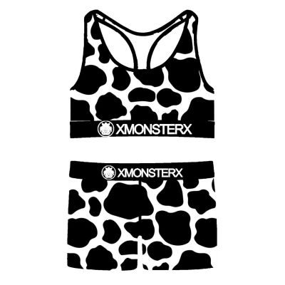 Custom Print Sports Women's Bras And Boy Shorts Set | Comfortable Stretch Panties | Women Underwear Customization