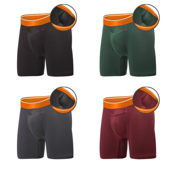 Luxe Pocket™ Boxer Brief Men Standard Fit | Better Color Retention | 360° Stretch Men's Underwear