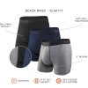 Men Boxer Briefs With Built-In Pocket Support | Ballpark Pouch | Cooling Cotton Men Underwear