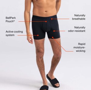 Men Boxer Briefs With Built-In Pocket Support | Ballpark Pouch | Cooling Cotton Men Underwear