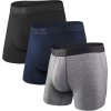 Men Boxer Briefs With Built-In Pocket Support | Ballpark Pouch | Cooling Cotton Men Underwear