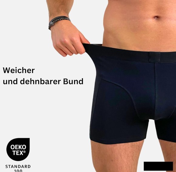 Boxer en coton pour homme | Anti-rayures et sans étiquette | Sous-vêtements confortables pour homme