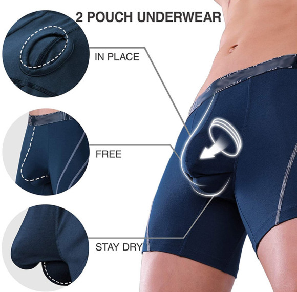 Quick-Drying Mesh Boxer Shorts With Fly | Sports Underwear For Men | Anti-Friction Waistband