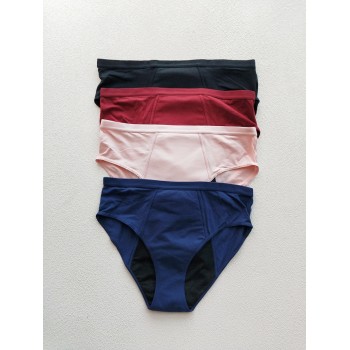 Physiological Safety High Absorbent Women's Period Underwear | High Waisted Seamless Full Coverage | Period Briefs With Leak-Proof Tampons