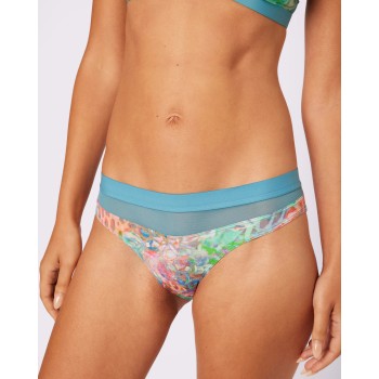 Dream Comfort Women Brief Thong Panties | Silky Comfort Wrap Breathable Butt | Low Waist Women Underwear