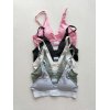 Bequemer Sport-BH ohne Bügel für Damen | Gepolstertes Bralette mit V-Ausschnitt | Sport-BH mit verstellbaren Trägern
