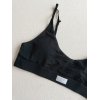 Bequemer Sport-BH ohne Bügel für Damen | Gepolstertes Bralette mit V-Ausschnitt | Sport-BH mit verstellbaren Trägern
