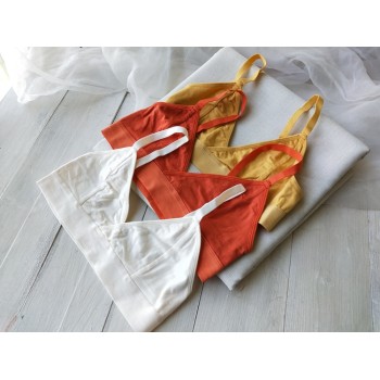 Women Mesh V-Neck Bralette Top | Smooth Cotton Bra | Ultra-Soft Flexible And Invisible Underwear