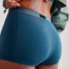 Eco-Friendly Modal Cotton Classic Women's Boxers | Block Button Front Elastic Waisted | High Waist Hip Wrap Women Underwear