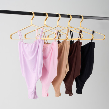 Activewear Gym Wear High Cut Women's Jumpsuit Shapewear | Removable Strap Double Layer Wide Scoop | High-Cut Leg Opening