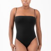 Activewear Gym Wear High Cut Women Thong Jumpsuit | Removable Strap Double Layer Wide Scoop | High-Cut Leg Opening