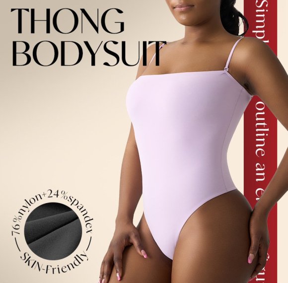 Activewear Gym Wear High Cut Women Thong Jumpsuit | Removable Strap Double Layer Wide Scoop | High-Cut Leg Opening