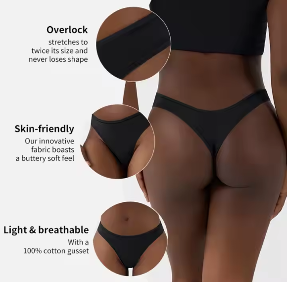 Women's Skin-Friendly Underwear Bikini Panties | Low Rise Cheeky Underwear | Stretch Hipster Brief For Ladies